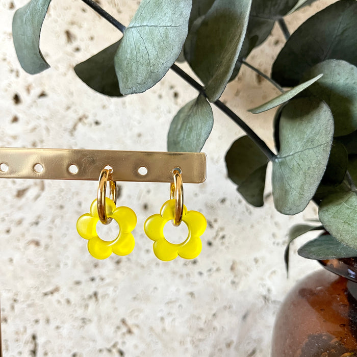 Boucles Daphnée - Jaunes