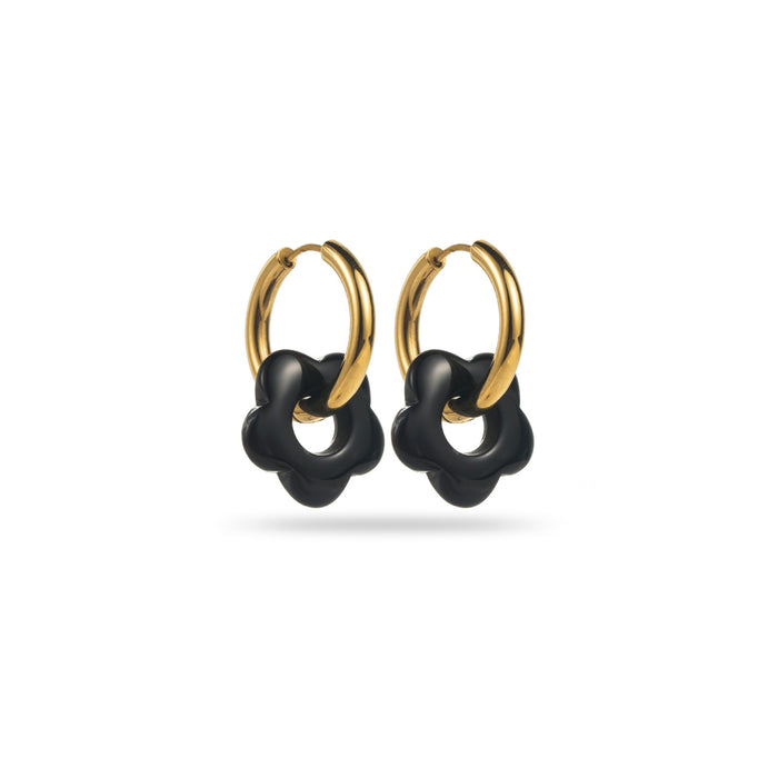Boucles Colombe - Noires marbrées