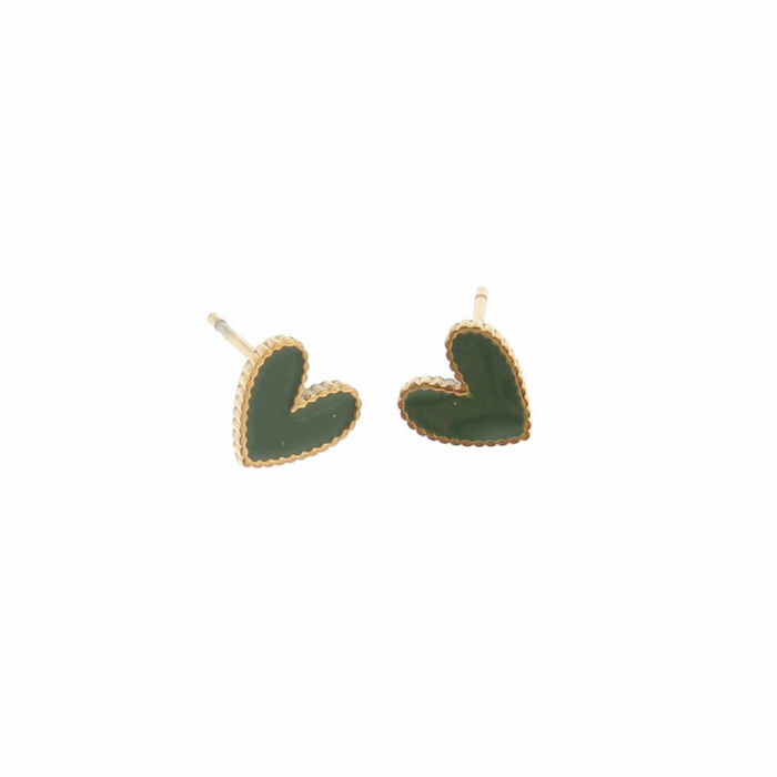 Boucles Amour - Vert foncé