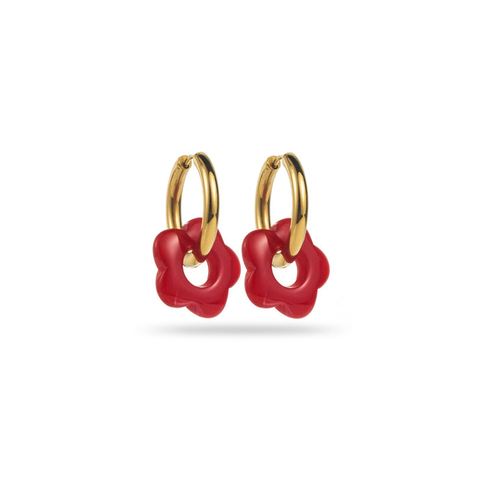 Boucles Colombe - Rouge