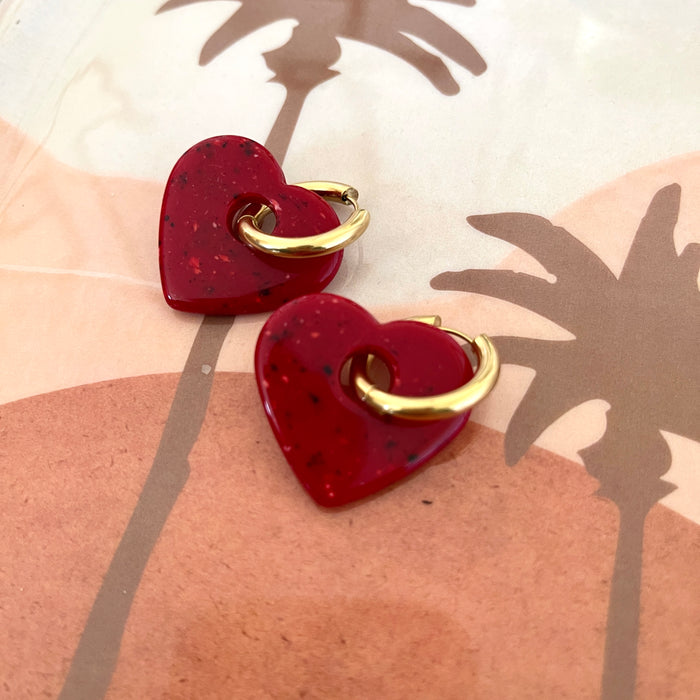 Boucles Gigi - Rouges