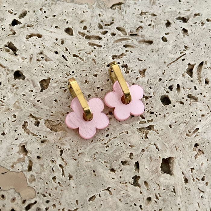 Boucles Amélia - Roses