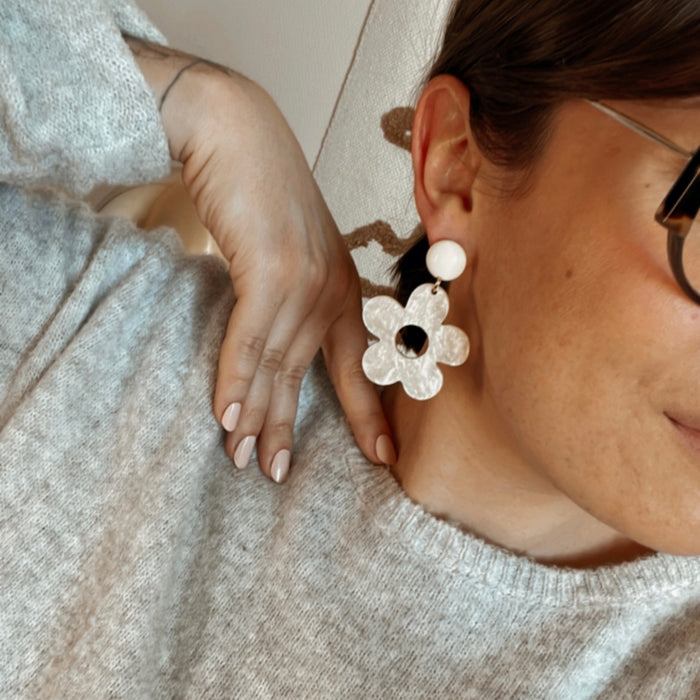 Boucles Agnès - Blanches