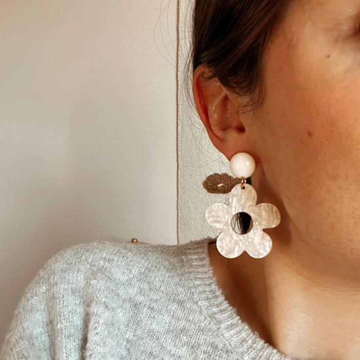 Boucles Agnès - Blanches