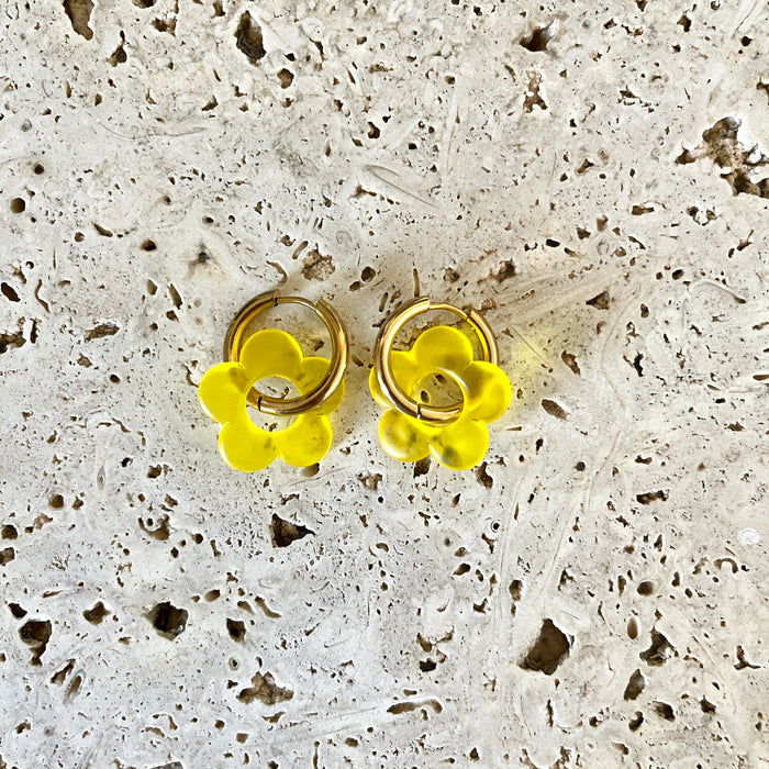 Boucles Daphnée - Jaunes