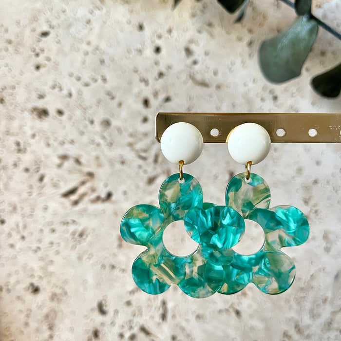 Boucles Agnès - Turquoises