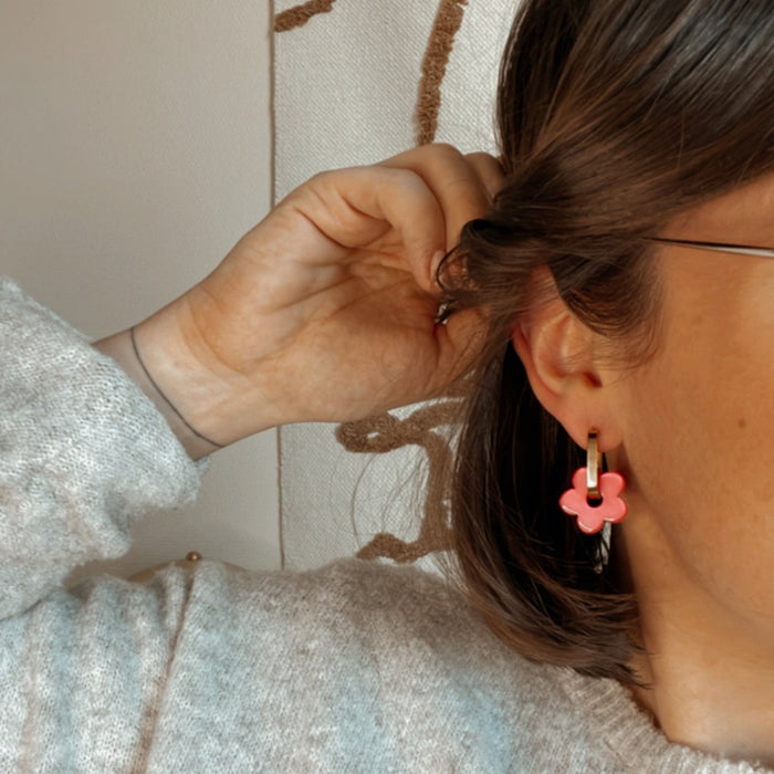 Boucles Amélia - Fuschia