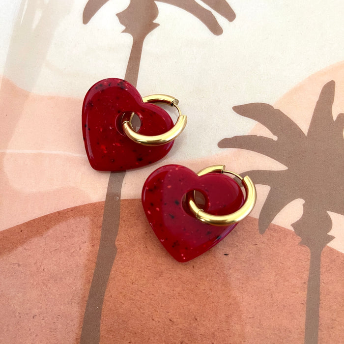 Boucles Gigi - Rouges