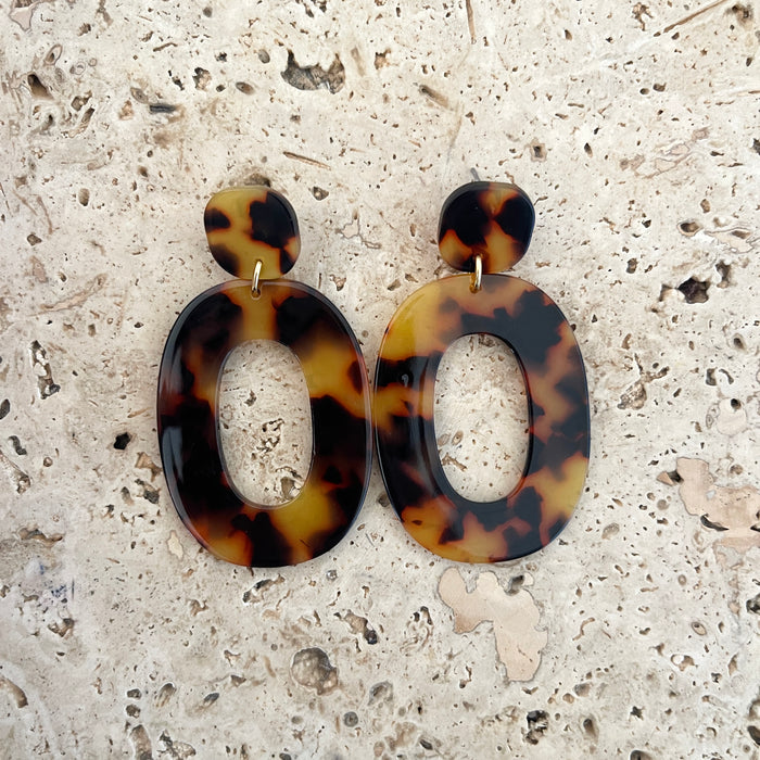 Boucles Agathe - Ecaille