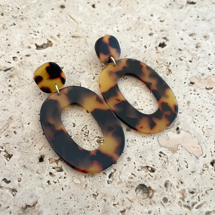 Boucles Agathe - Ecaille