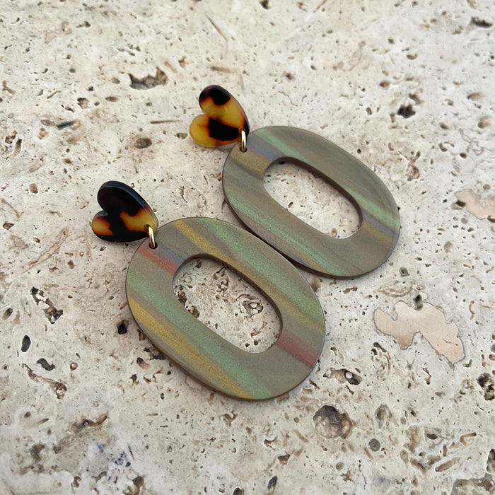 Boucles Agathe - Marron nacré