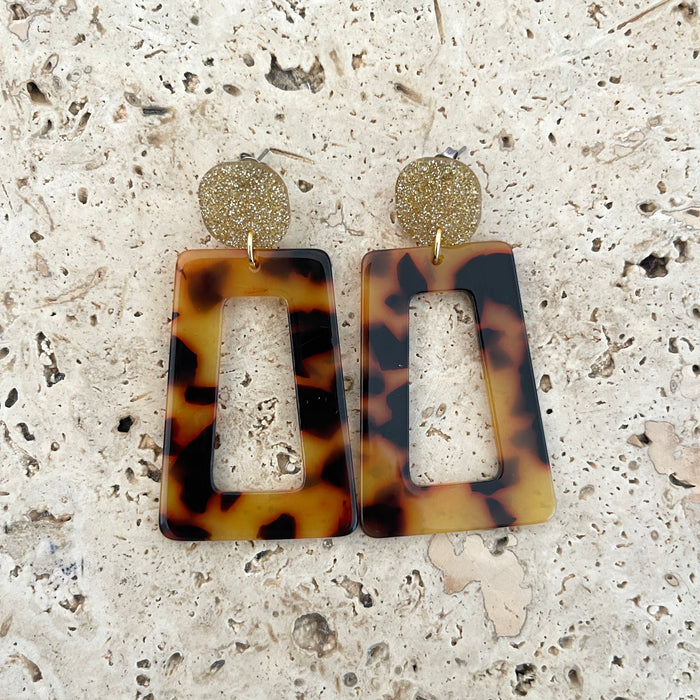 Boucles Hermine - Ecaille/doré