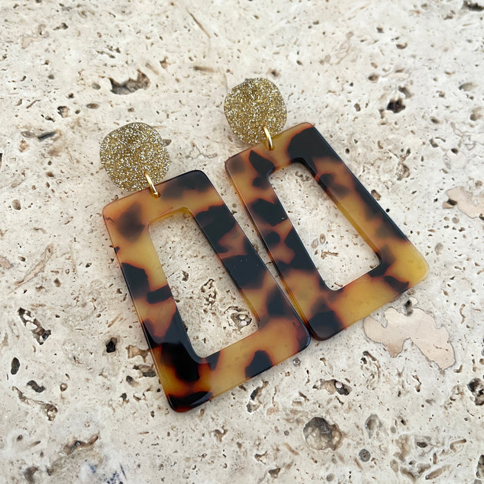 Boucles Hermine - Ecaille/doré