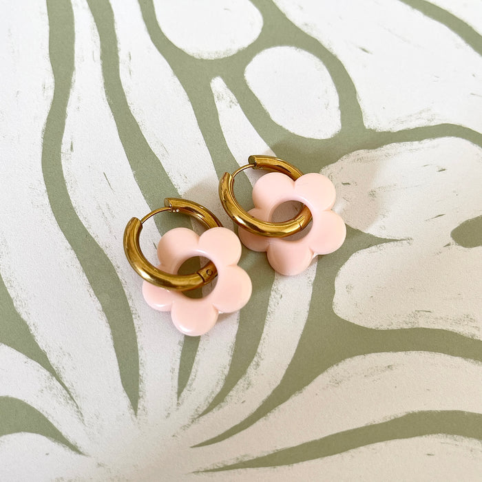 Boucles Daphnée - Rose pâle