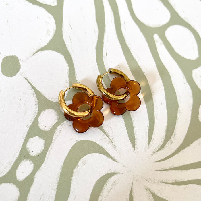 Boucles Daphnée - Marrons