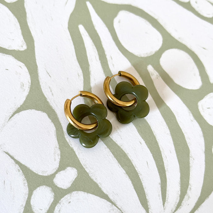 Boucles Daphnée - Olive