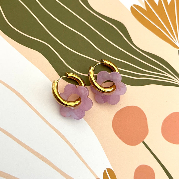 Boucles Paula - Lilas