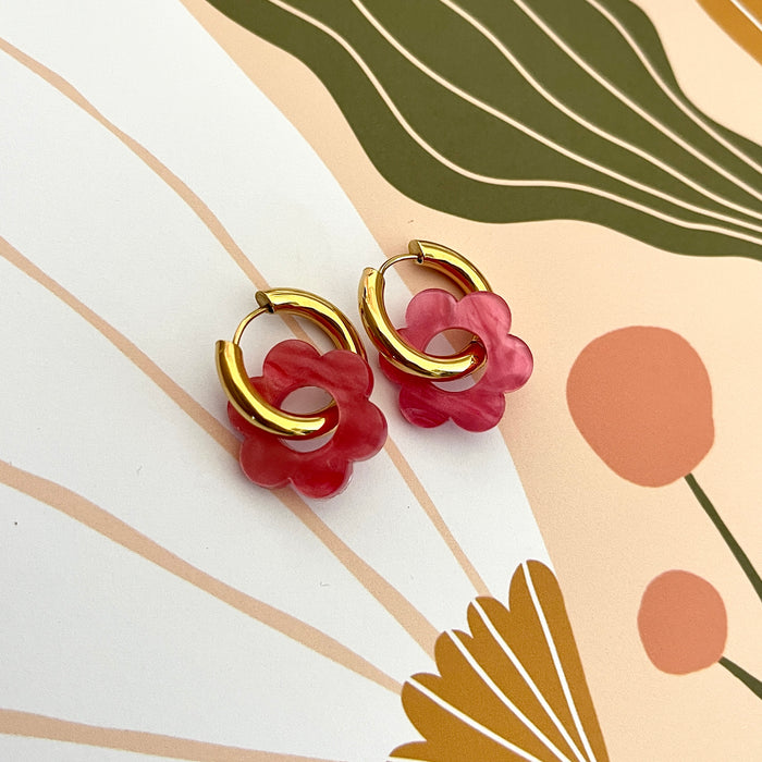 Boucles Paula - Roses