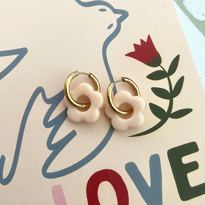 Boucles Flora - Rose pale
