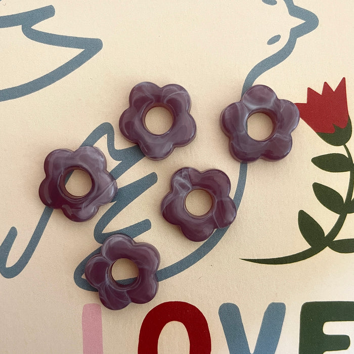 Boucles Flora - Mauve