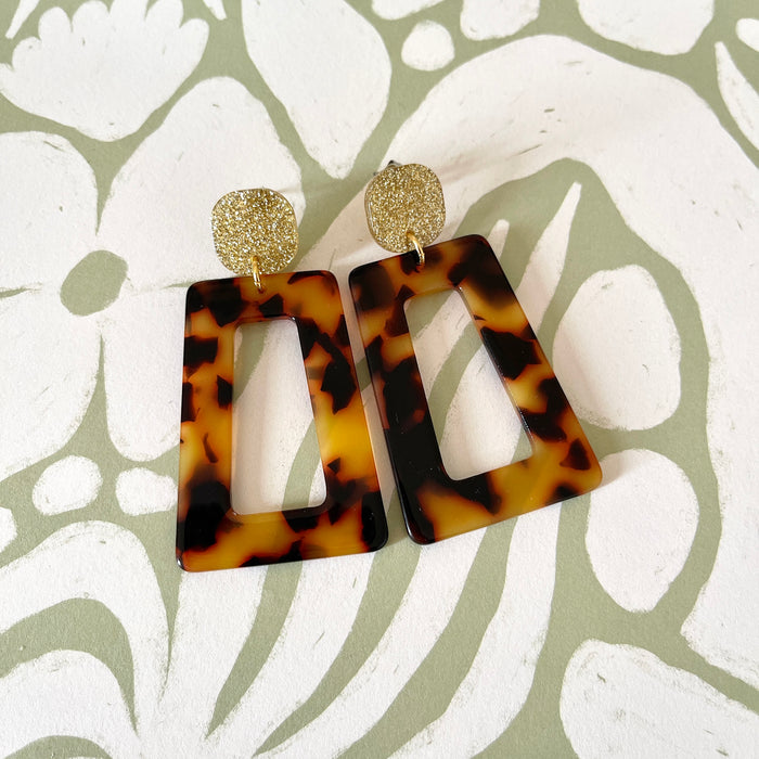 Boucles Hermine - Ecaille/doré