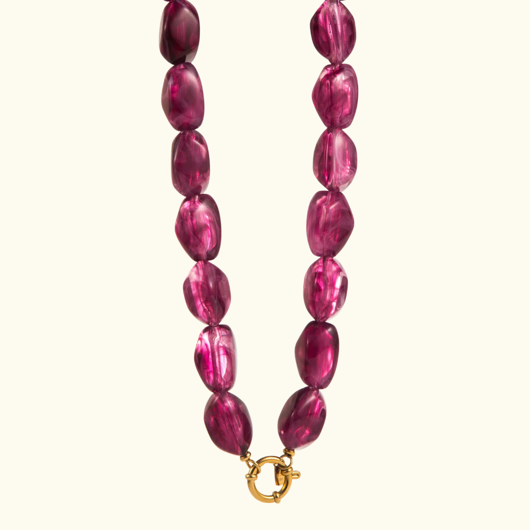 Collier Bob - Prune