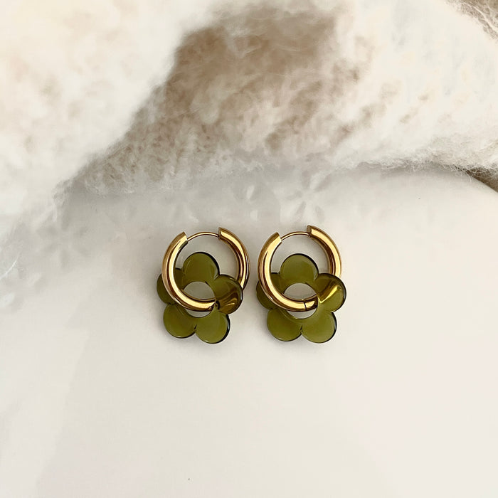 Boucles Daphnée - 30 coloris au choix