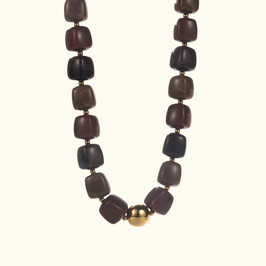 Collier Gaby - Marron