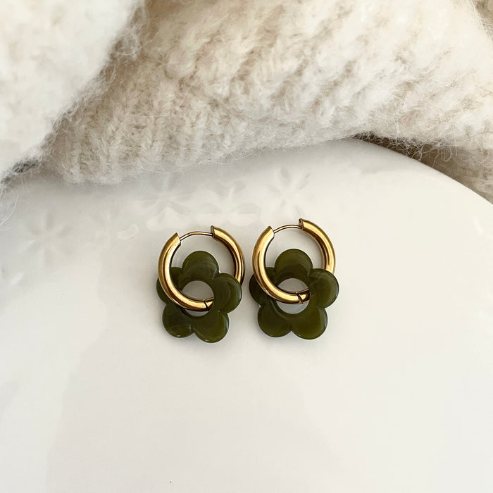 Boucles Daphnée - 30 coloris au choix