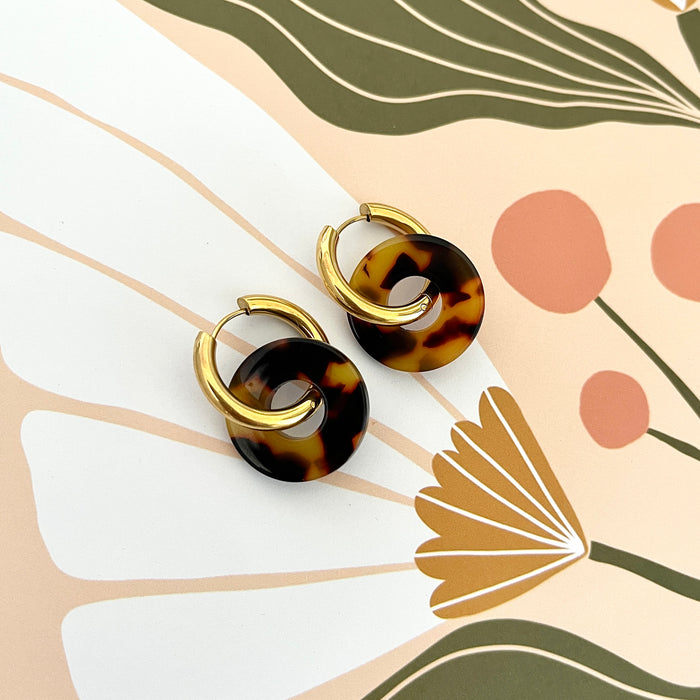 Boucles Lola - Ecaille