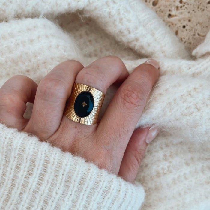 Bague Anaïs - Noire