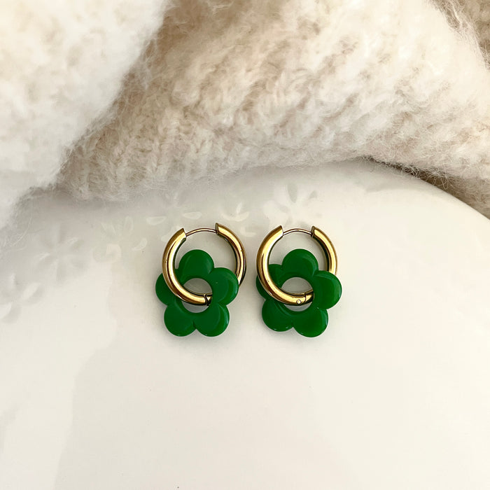 Boucles Daphnée - 30 coloris au choix