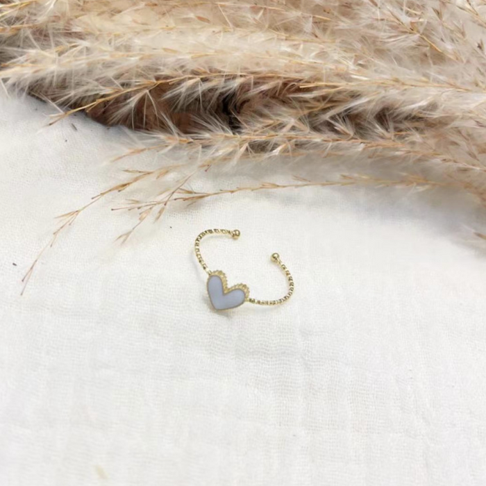 Bague Amour - Blanche