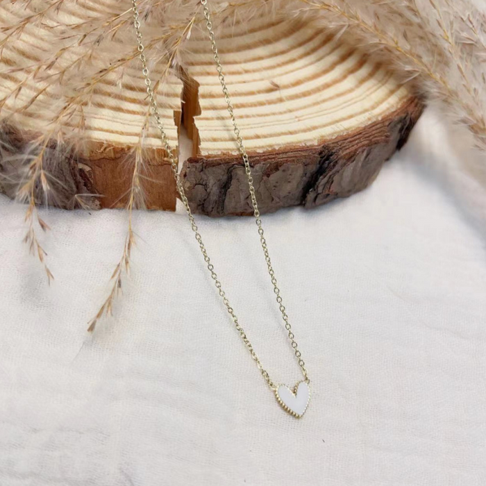 Collier Amour - Blanc