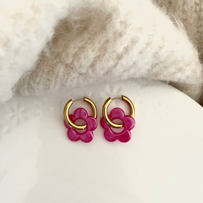 Boucles Daphnée - 30 coloris au choix