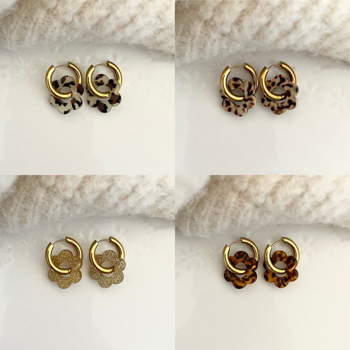 Boucles Paula - 24 coloris au choix