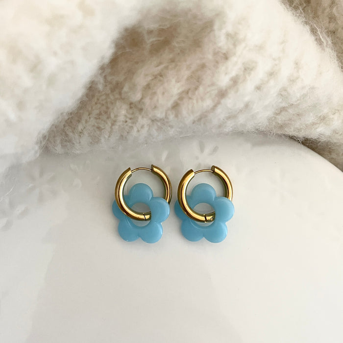 Boucles Daphnée - 30 coloris au choix