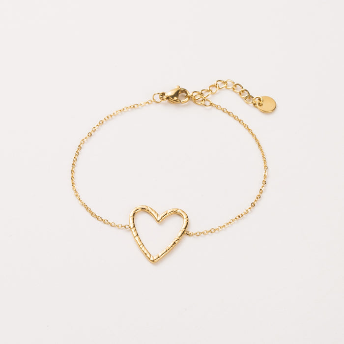 Bracelet Coeur - Doré