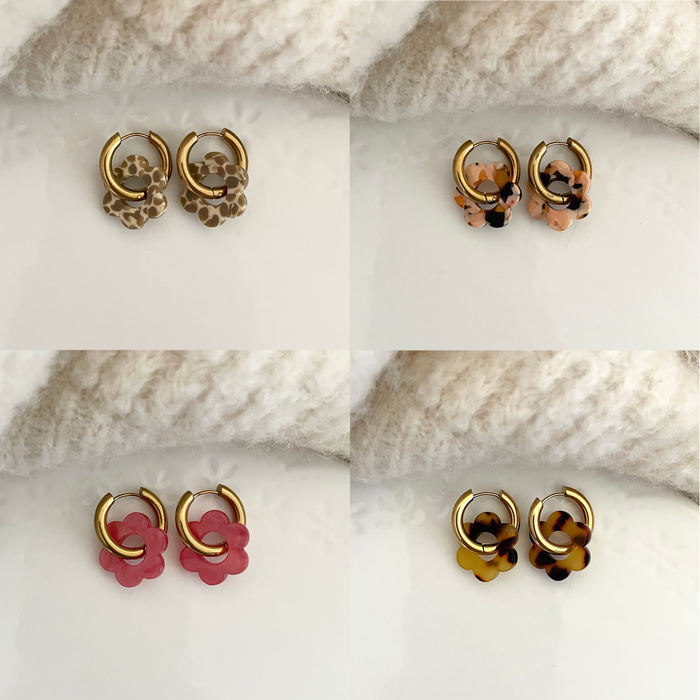 Boucles Paula - 24 coloris au choix