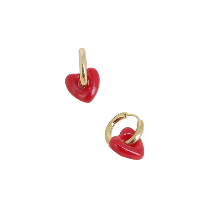 Boucles Lova - Rouge