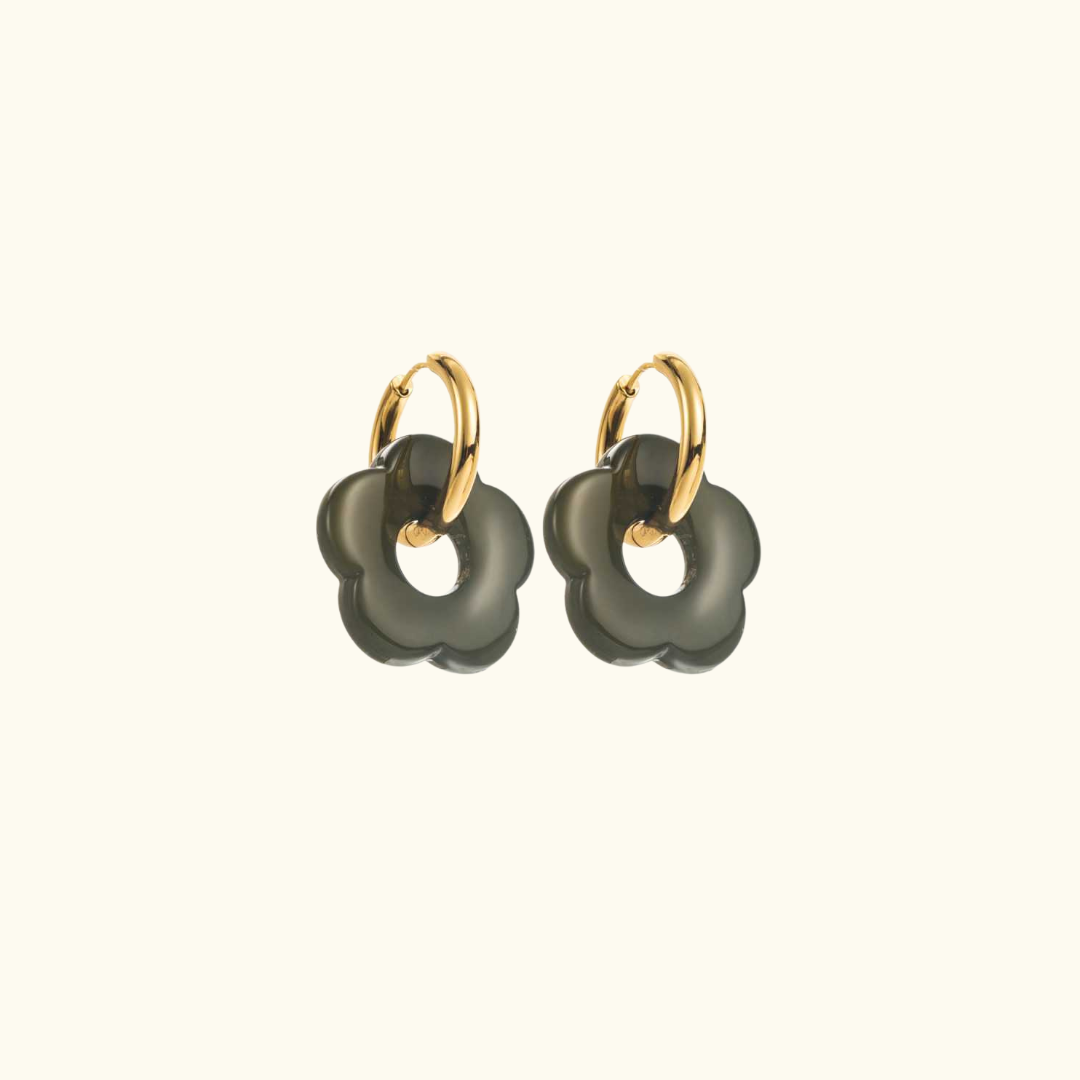 Boucles Selena - Kaki