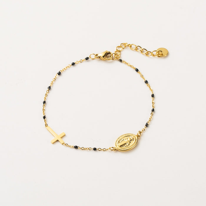 Bracelet Madone - Noir