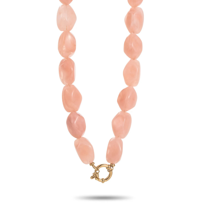 Collier Bob - Rose pale