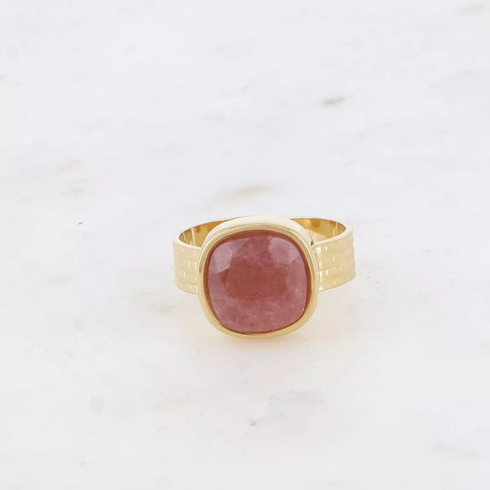Bague Victoire - Quartz rose
