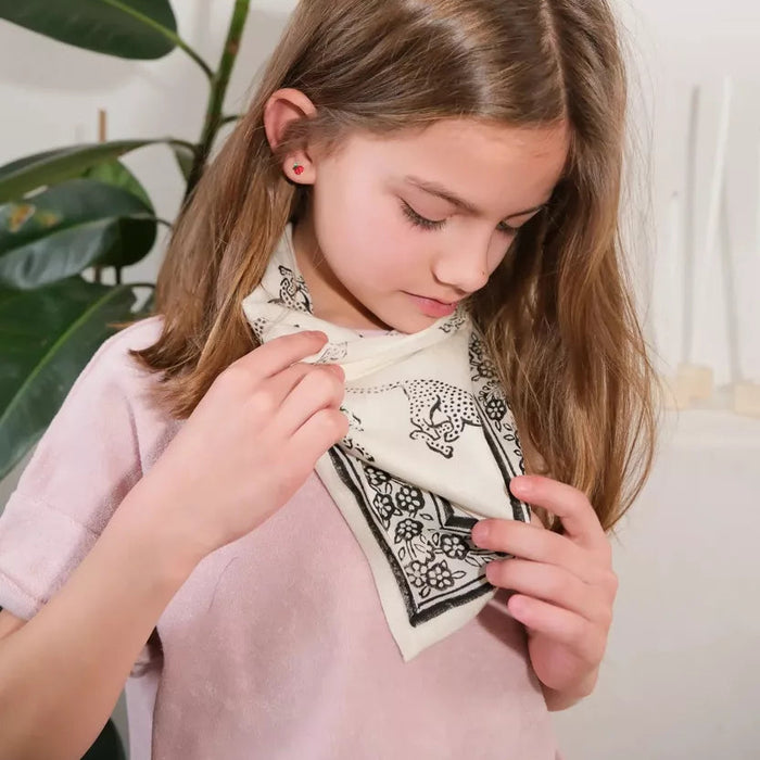 Petit foulard - Léo blanc