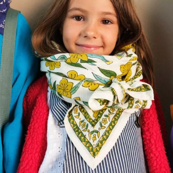 Grand foulard - Jaipur ocre