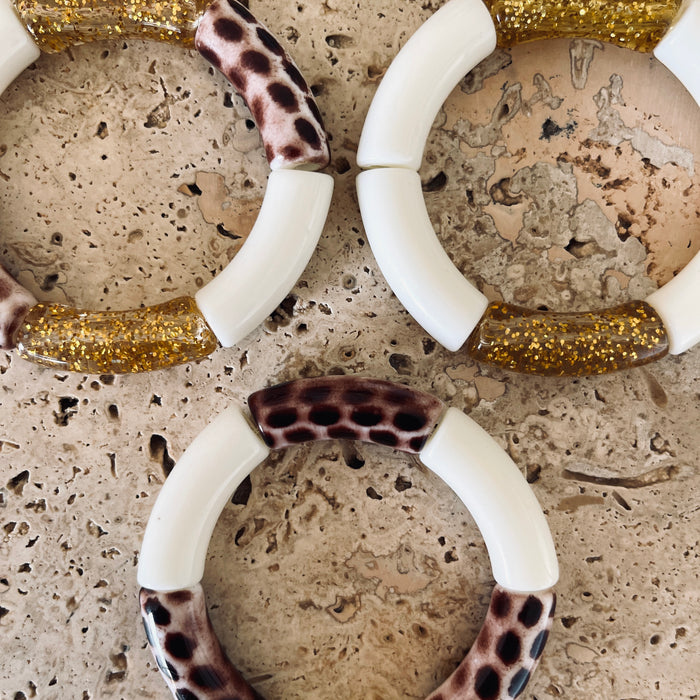 Trio bracelets Gigi - Ecru