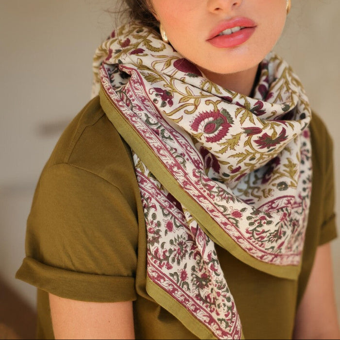 Grand foulard - Mina Améthyste