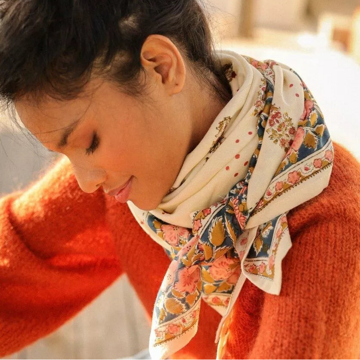 Grand foulard - Balkan vanille