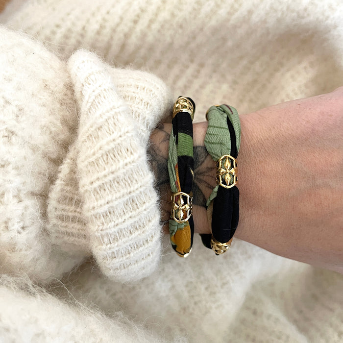 Bracelet Elisha - Orange & vert